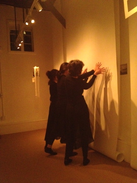 women reaching