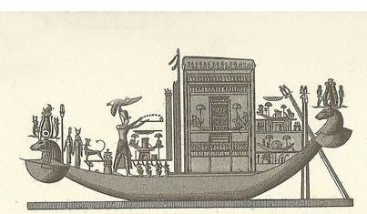 Illustration of an ancient Egyptian ship