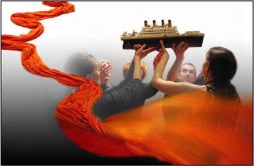 Publicity image for Artship Ensemble's Same River Twice Performance