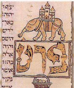 Hebrew scroll detail